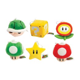 plüsch-schlüsselanhänger sortiertes modell super mario bros icons 10 cm