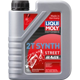 aceite de motor sintético de 2 tiempos street race 2t 1l 1505