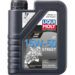 aceite de motor semisintético de 4 tiempos street 4t 15w-50 1l 23228