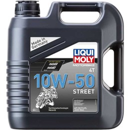 aceite de motor semisintético de 4 tiempos en garrafa street 4t 10w-50 4l