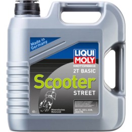 aceite de motor mineral de 2 tiempos en garrafa basic scooter 2t 4l