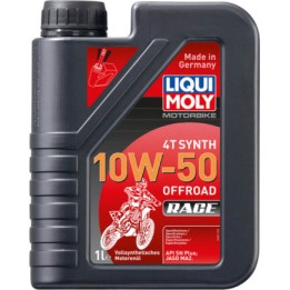 aceite de motor sintético de 4 tiempos offroad race 4t 10w-50 1l