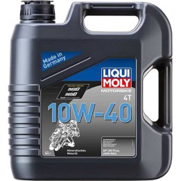 aceite de motor mineral de 4 tiempos en garrafa basic street 4t 10w-40 4l
