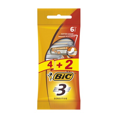 maquinilla de afeitar desechable 3-sensitive 4+2 uds