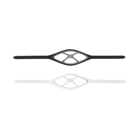 diving mask strap liquidskin - black