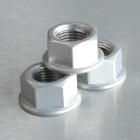 tuerca de aluminio  12mm plata lspn12s
