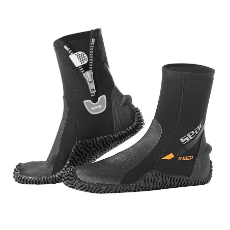 escarpines con suela de buceo basic boots hd with zip 5mm