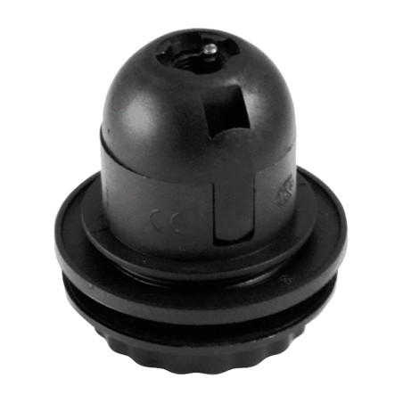 thermoplastic lampholder with threaded body e27