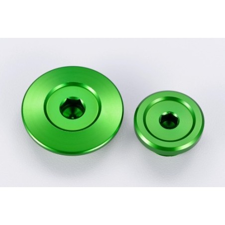 tapon motor  verde kawasaki