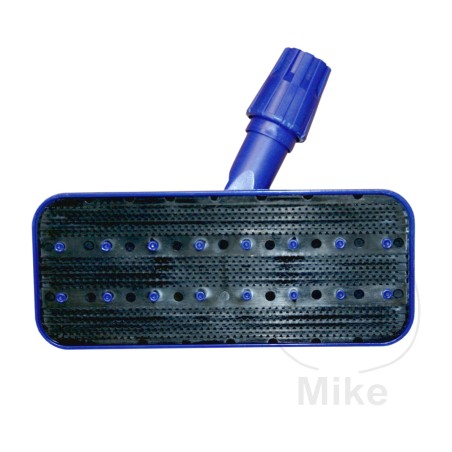 hand-held abrasive pad holder with handle socket