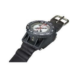 cressi wrist compass with luminescent dial and side reading window