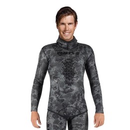 chaqueta neopreno pesca submarina explorer camo black 30 open cell