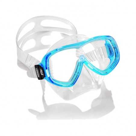 piumetta silicone children's diving mask | design optimized to adapt to the child's physiognomy | integrated buckles in frame