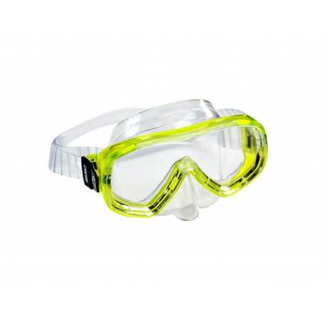 piumetta silicone children's diving mask with integrated buckles in frame - cressi