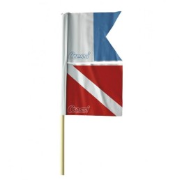 diving flag with mast for cressi torpedo buoy