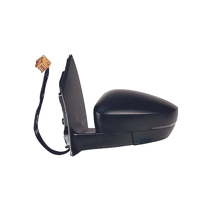 Complete left rearview mirror with flashing