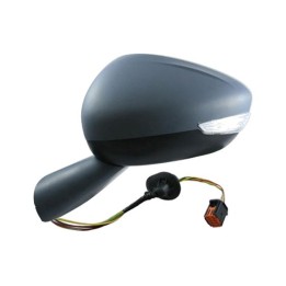 Complete left rearview mirror with flashing