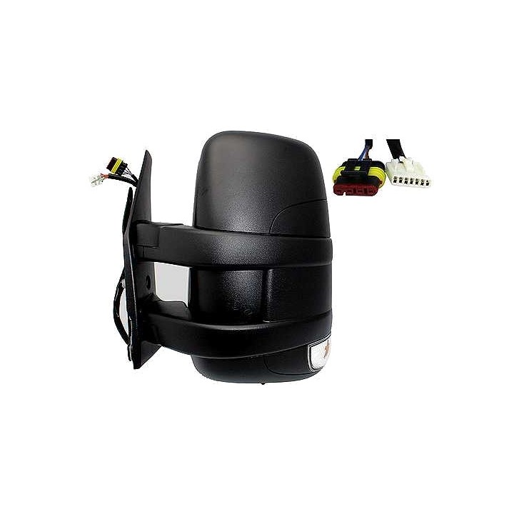 Complete left rearview mirror flashing