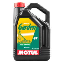 aceite lubricante para motor de jardinería motul garden 4t 15w40 5 l