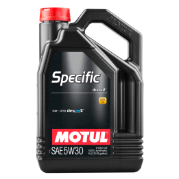 aceite lubricante para motor specific dexos2 5w30 5l - homologado por gm, saab y opel - 100% sintético