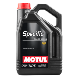 aceite lubricante para motor specific vw 504.00-507.00 0w30 5l - homologado por volkswagen, audi, skoda y seat