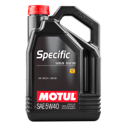 aceite lubricante para motor specific vw 505.01 - 502.00 5w40 5l