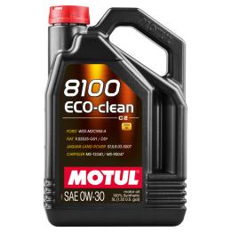 aceite lubricante para motor motul 8100 eco-clean 0w30 5l con ahorro de combustible