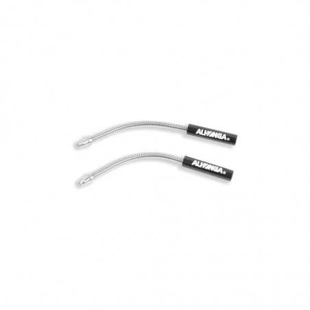 set de guías de cable de freno flexibles v-brake para bicicletas - acero inoxidable ø6,1mm