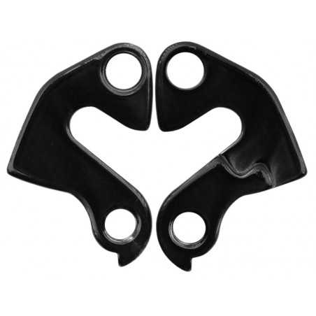 patilla de cambio de bicicleta de aluminio 6061-t6 forjado en frío con revestimiento anodizado negro duro