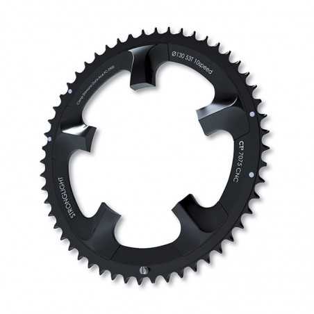 plato ct2 dura-ace 130 mm de stronglight en negro - 42 dientes