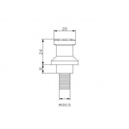 hi-tech diabolos stand swing arm brackets, 10mm diameter