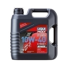 garrafa aceite de motor 100% sintético 10w-40 street race 4 l