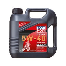 aceite lubricante para motor 4l 100% sintético 4t synth 5w-40 off road race 3019