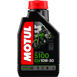 aceite lubricante para motor de moto motul 5100 10w30 4t 1l - tecnología technosynthese ®