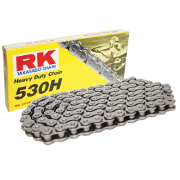 RK Cadena de transmisión negra 530H para uso en carretera