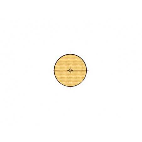 reflex, reflector, amber round with adhesive