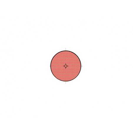 reflex, reflector, red round with adhesive