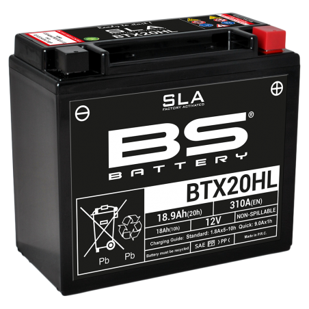 batteria bs battery sla btx20hl (fa)
