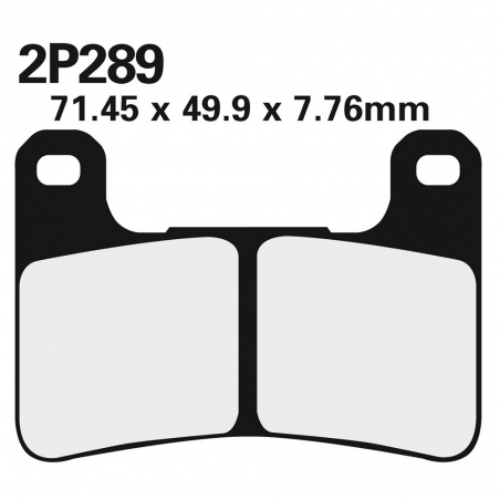 pastilhas de freio dianteiras 2p289st