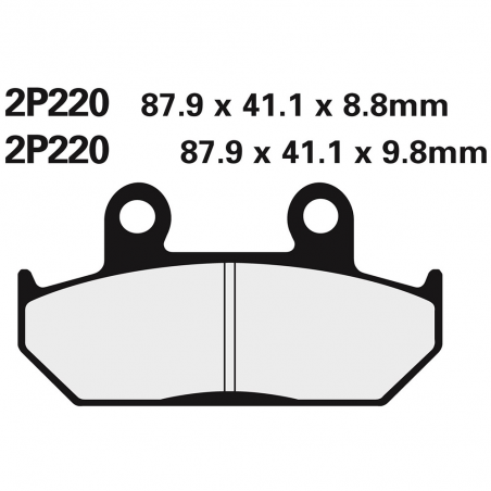 pastilhas de freio dianteiras 2p220ns
