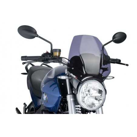 windscreen with handguards for naked motorcycle