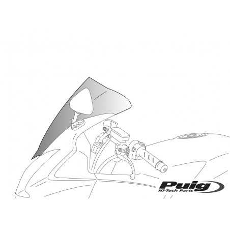 double-height windshield dome racing 390x250mm