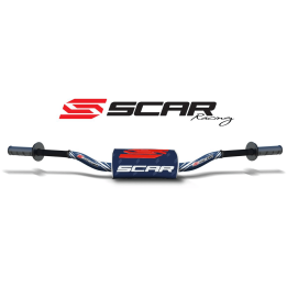 high aluminum handlebar without central bar with blood sausage o² rc 28.6 mm