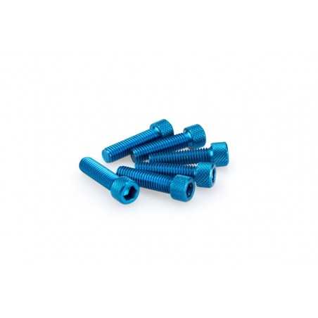 pack blister 6 tornillos de aluminio m8 x 30mm - tornillería anodizada