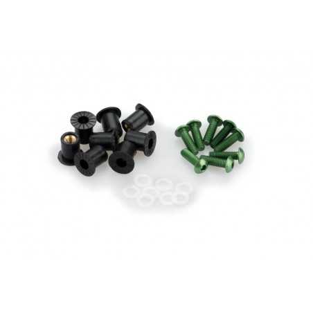 kit de cargoleria anoditzada per a cúpules de motocicletes