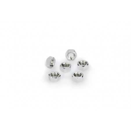 pack de 6 tuercas de aluminio m5 con anodizado