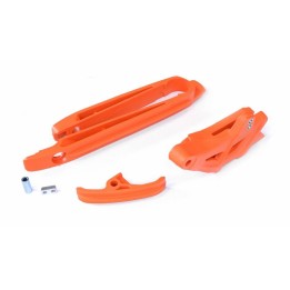 chain guide + skate  kit naranja kt04005-or