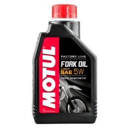 aceite de suspension motul fork oil factory line light 5w 1 l - fluido hidráulico 100% sintético