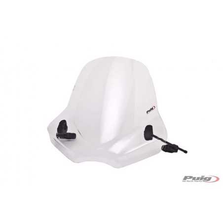 motorcycle windscreen with wind and hand guard