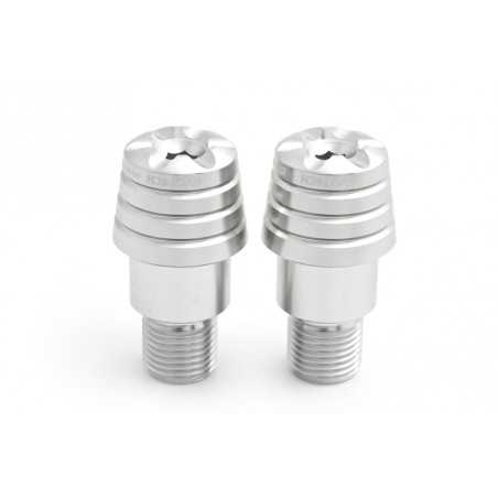 aerospace-grade aluminum counterweights to improve the stability of your motorcycle